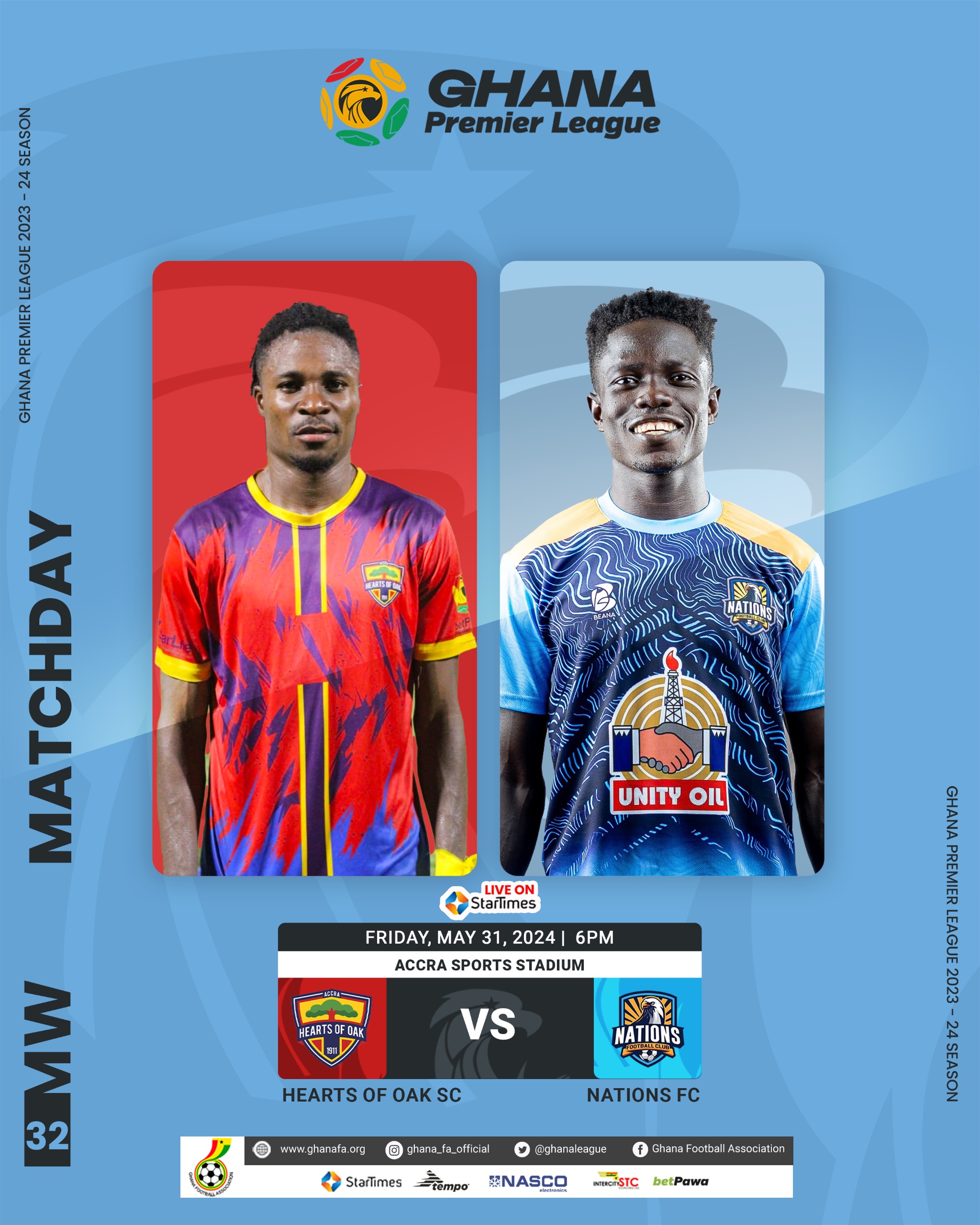 Hearts of Oak, Nations FC meet in make-or-break Premier League game on  Friday - Ghana Football Association