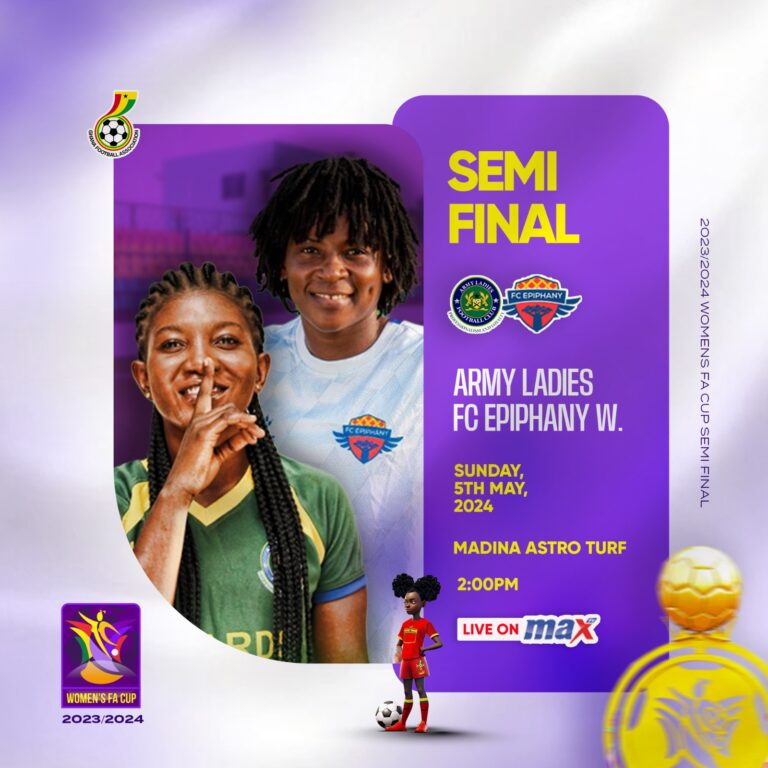 Army Ladies clash with FC Epiphany Warriors in Women's FA Cup semis