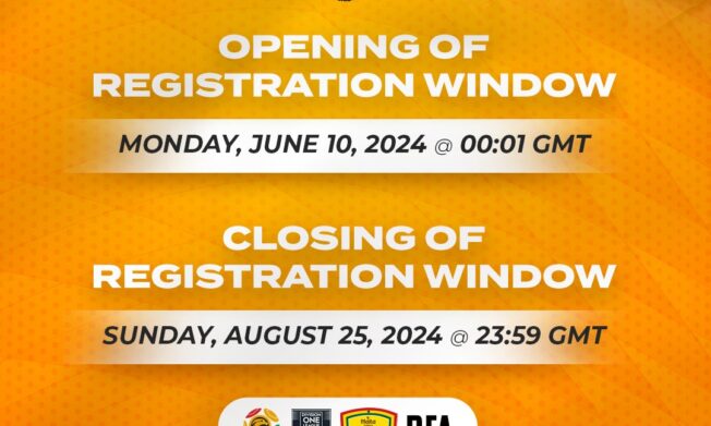 Opening of 2024/25 season registration window for all clubs