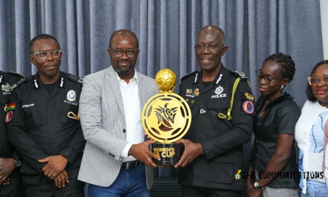 Women’s FA Cup Trophy Tour: President Simeon-Okraku lauds IGP, Ghana Police Service