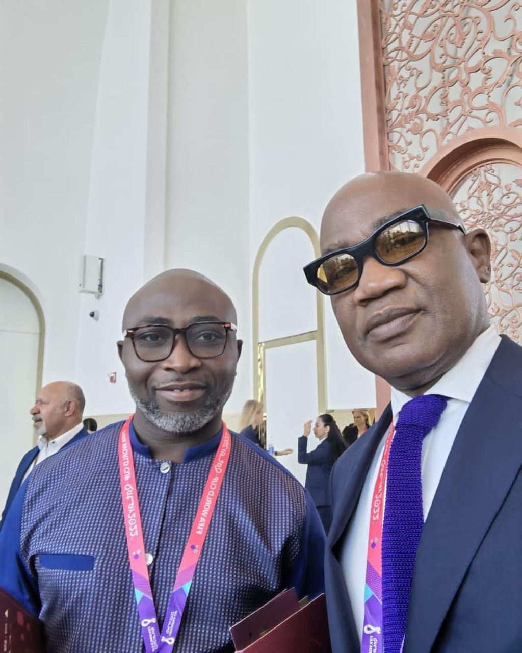 Mark Addo, Prosper Harrison Addo attend 74th FIFA Congress in Bangkok, Thailand