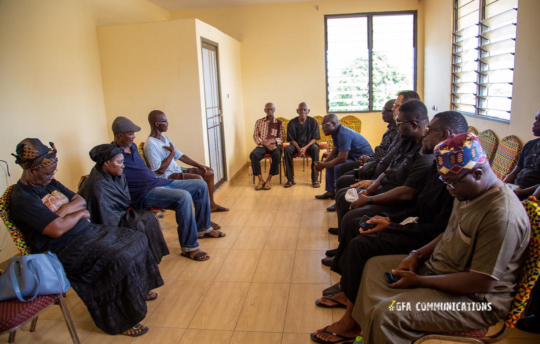 FA Delegation mourns with widow of late Black Stars fitness trainer Ricky Roy