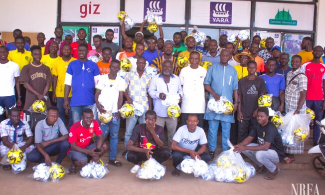GFA presents footballs to grassroots clubs in Northern Region