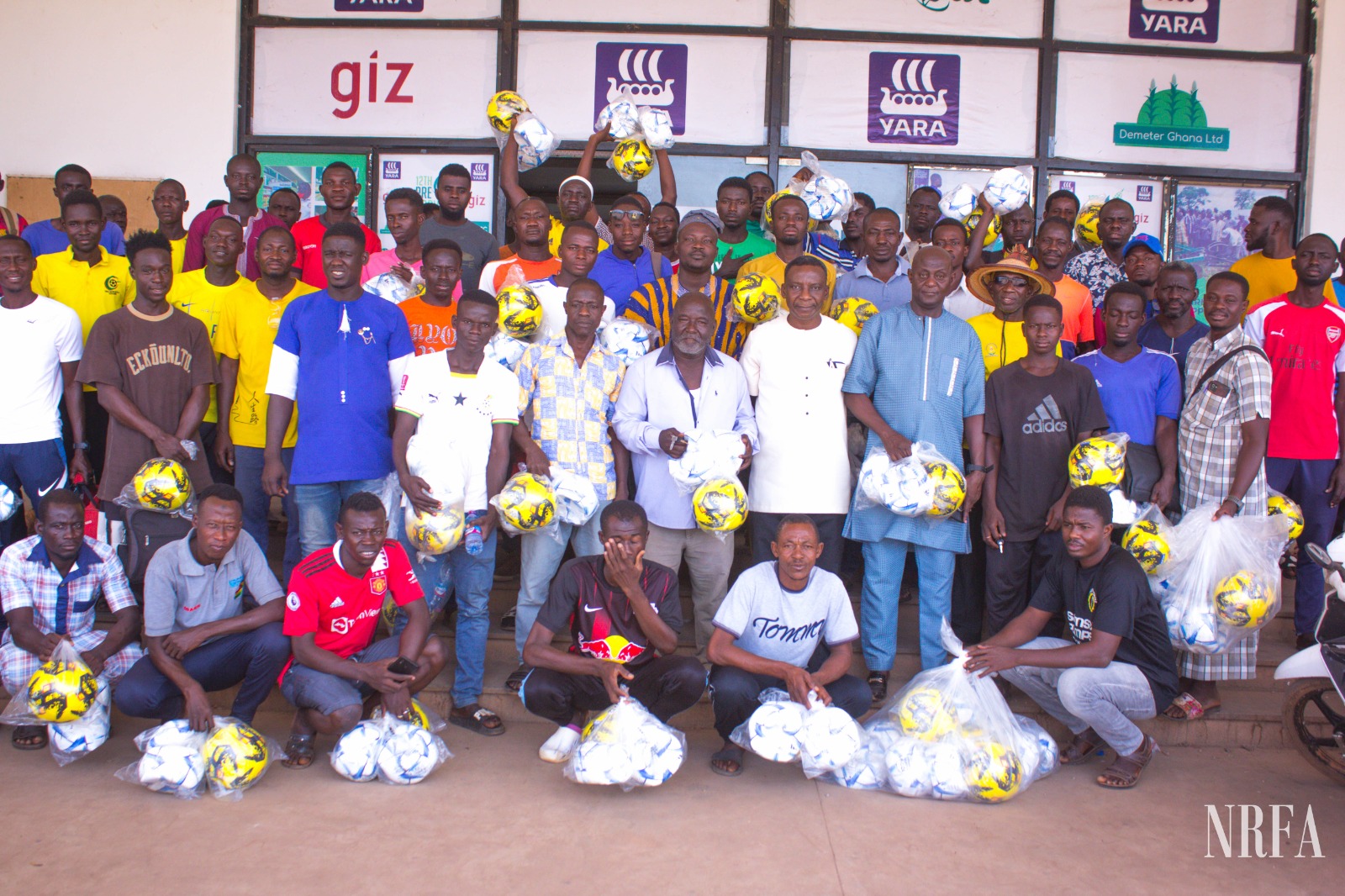 GFA presents footballs to grassroots clubs in Northern Region