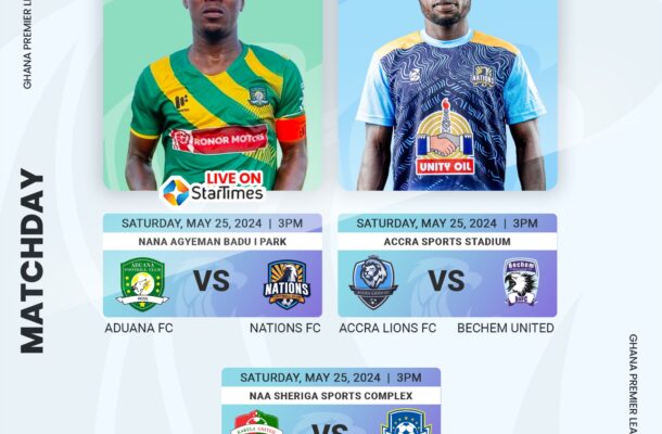 Premier League Saturday preview: Aduana FC battle Nations FC; Nsoatreman FC travel to Karela United - Vimarsana News