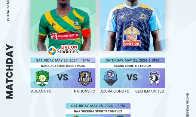 Premier League Saturday preview: Aduana FC battle Nations FC; Nsoatreman FC travel to Karela United