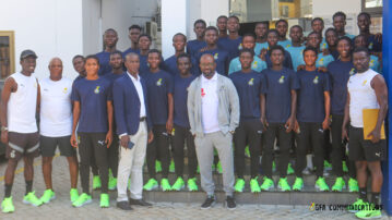 Newly-formed National U16 Boys team visits GFA boss Simeon-Okraku