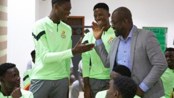President Simeon-Okraku motivates U17 team ahead of WAFU B tournament