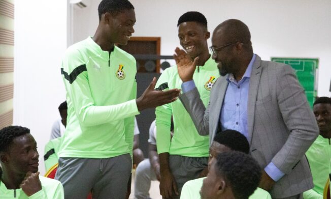President Simeon-Okraku motivates U17 team ahead of WAFU B tournament