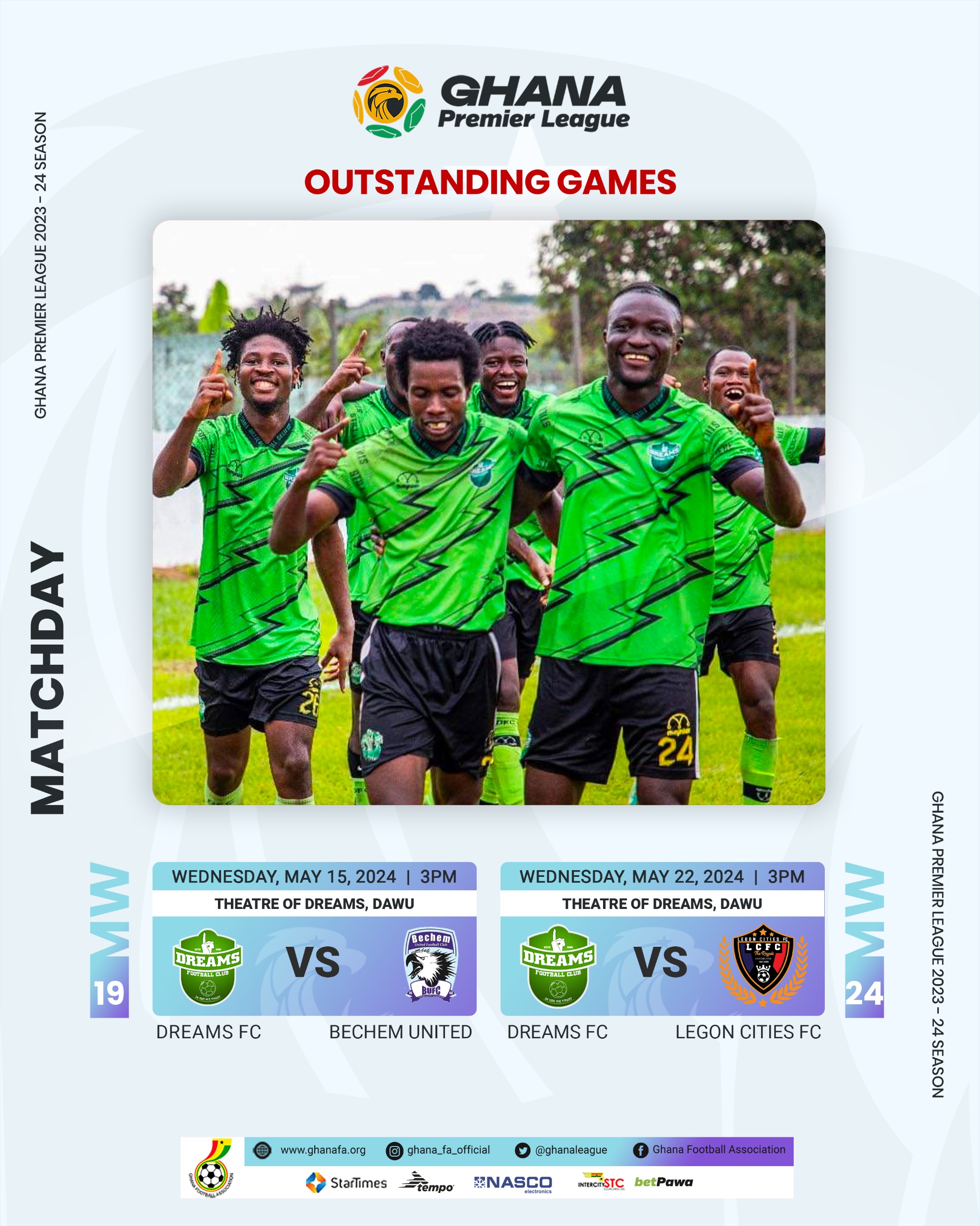 Dreams FC battle Bechem United in an outstanding Premier League match on Wednesday