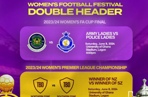 Women's FA Cup &amp; Women's Premier League final double-header clash set for June 8