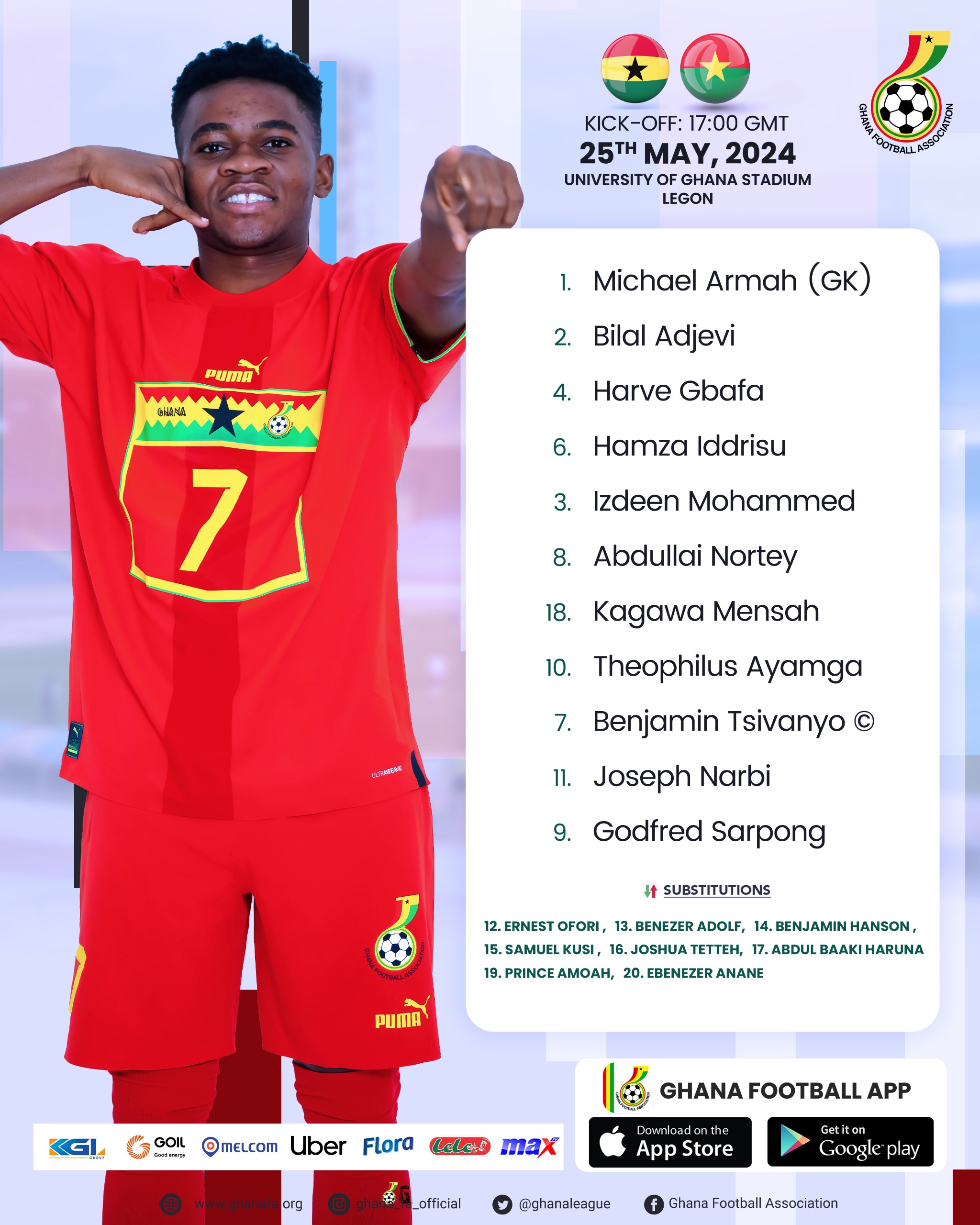 WAFU ZONE B U17: Abdullai Nortey returns as Laryea names squad for Burkina Faso semi-final clash