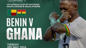 Ghana take on Benin today at 16:00GMT in WAFU Zone U17 Championship