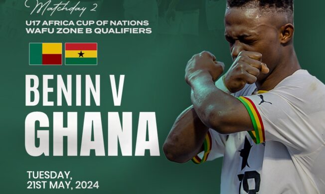 Ghana take on Benin today at 16:00GMT in WAFU Zone U17 Championship