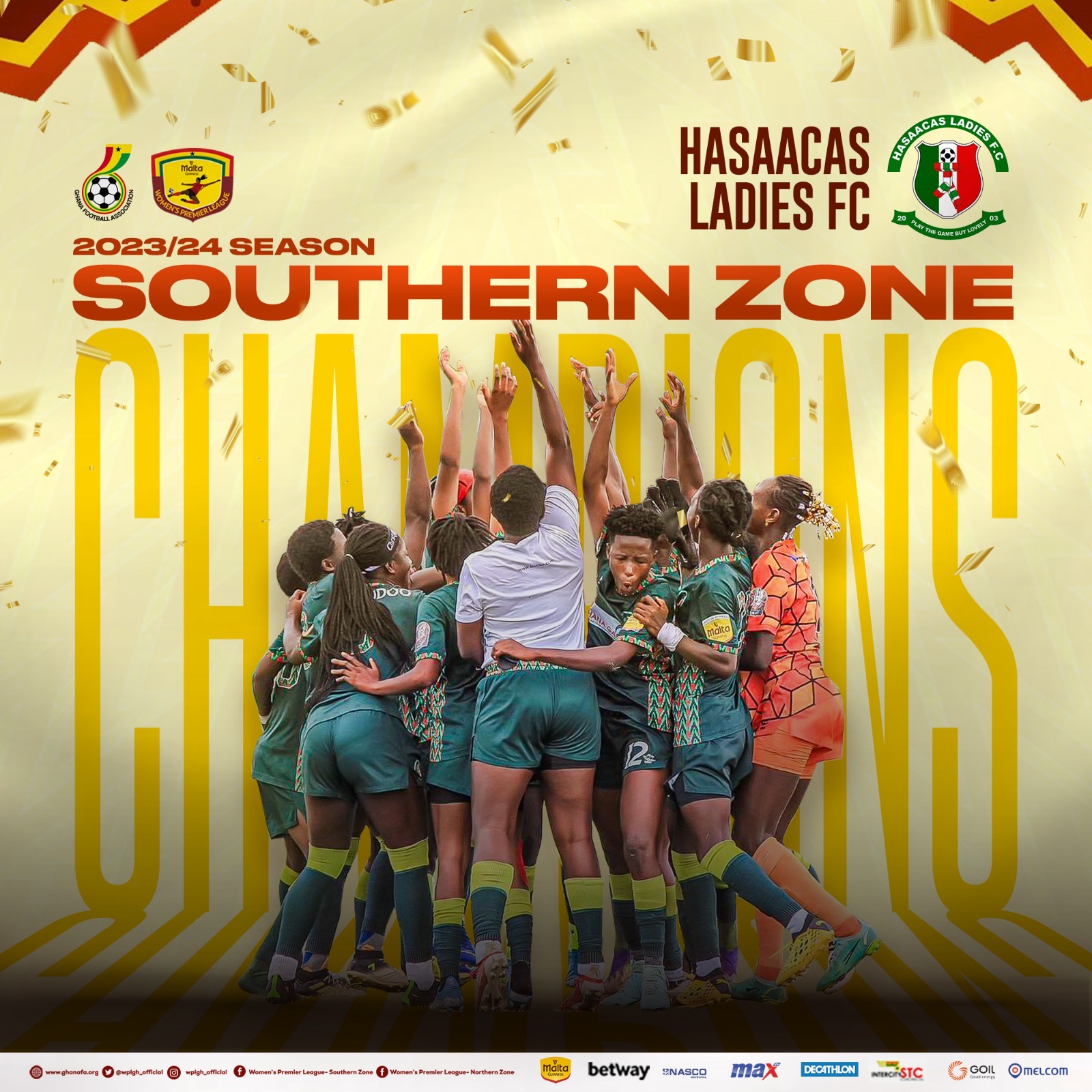 Hasaacas Ladies beat Faith Ladies to win record eighth Southern Zone title