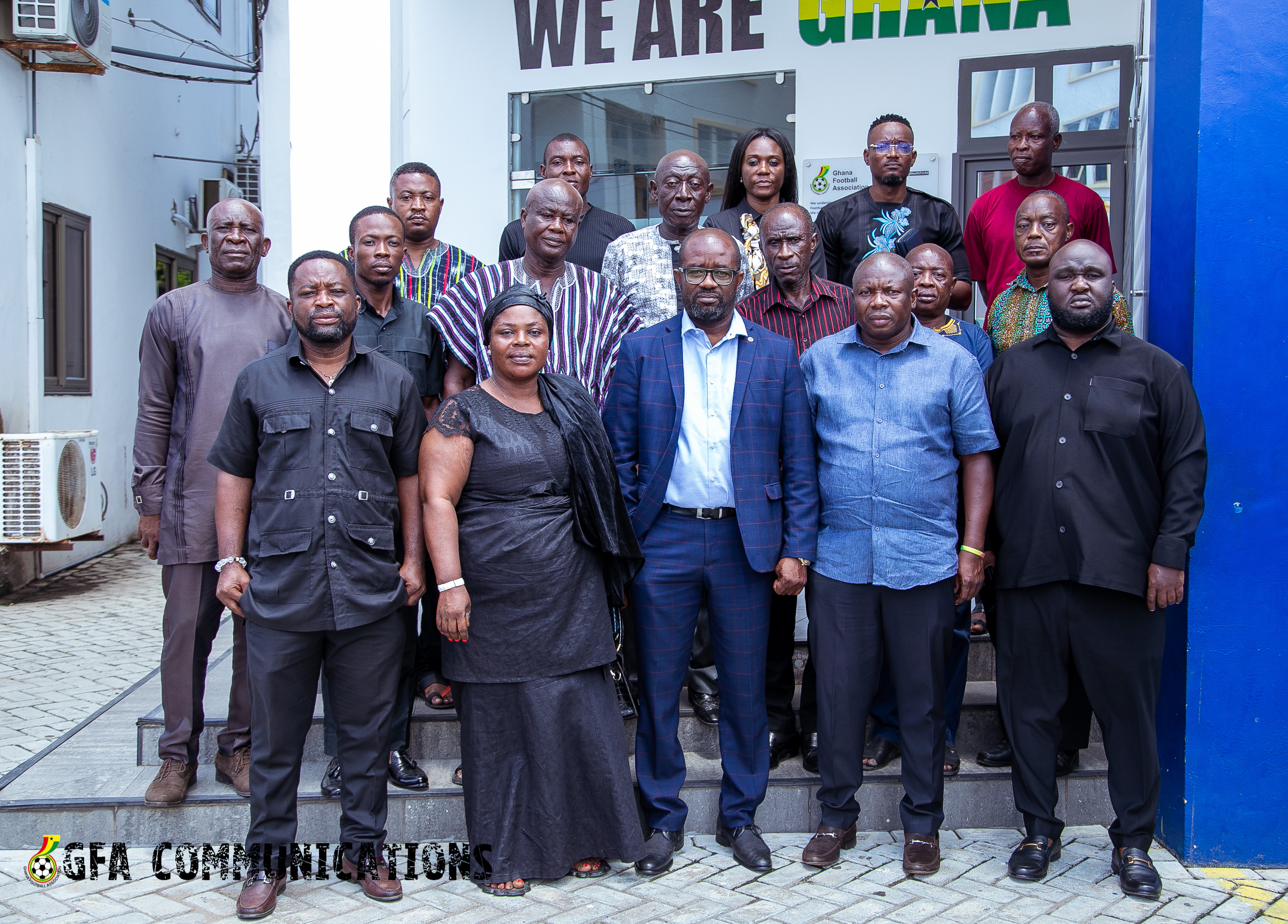 Family of deceased Black Stars Fitness Trainer pays courtesy call on President Simeon-Okraku