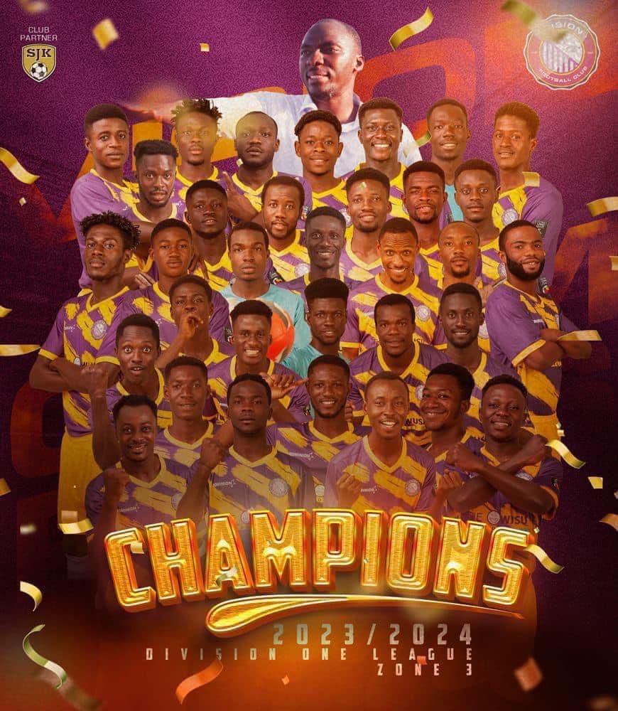 Vision FC are Access Bank Division One Zone three Champions