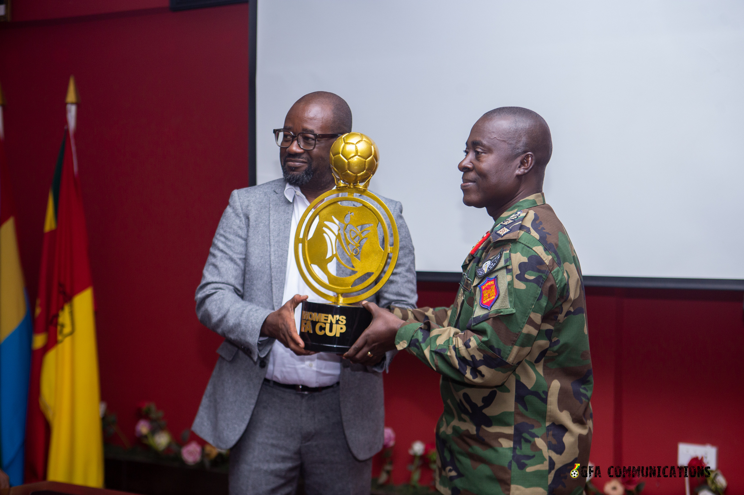 President Simeon-Okraku applauds Chief of Army Staff, Generals for contribution to Ghana football