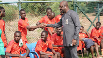 President Simeon-Okraku advises GFA Elite Academy players
