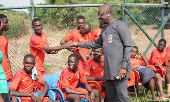 President Simeon-Okraku advises GFA Elite Academy players