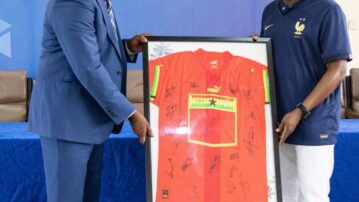 French Ambassador hails President Simeon-Okraku for partnership with French Football Federation
