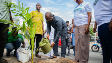 2024 Green Ghana Day: President Simeon-Okraku joins Mayor of Accra to plant trees