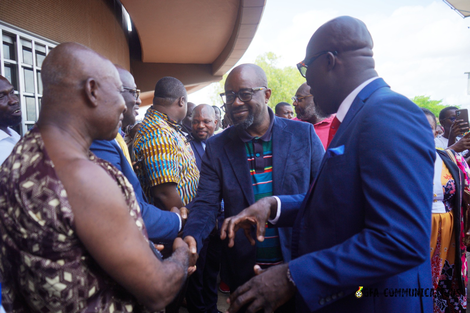 President Simeon-Okraku, Black Stars visit 'Heal Komfo Anokye’ project in Kumasi
