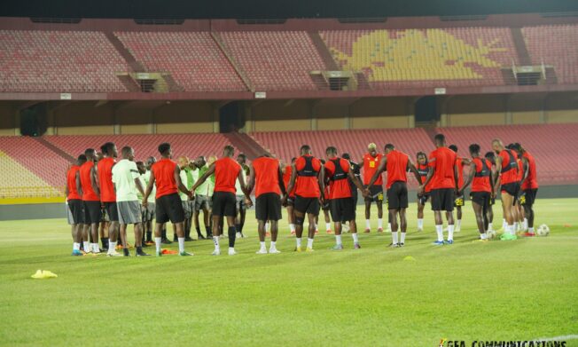 Black Stars to hold recovery training at Baba Yara Stadium on Friday