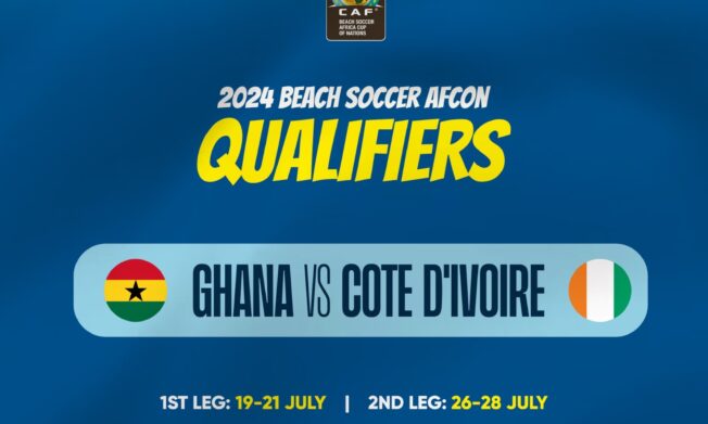Ghana set for thrilling showdown against Cote D'Ivoire in 2024 Beach Soccer AFCON Qualifiers