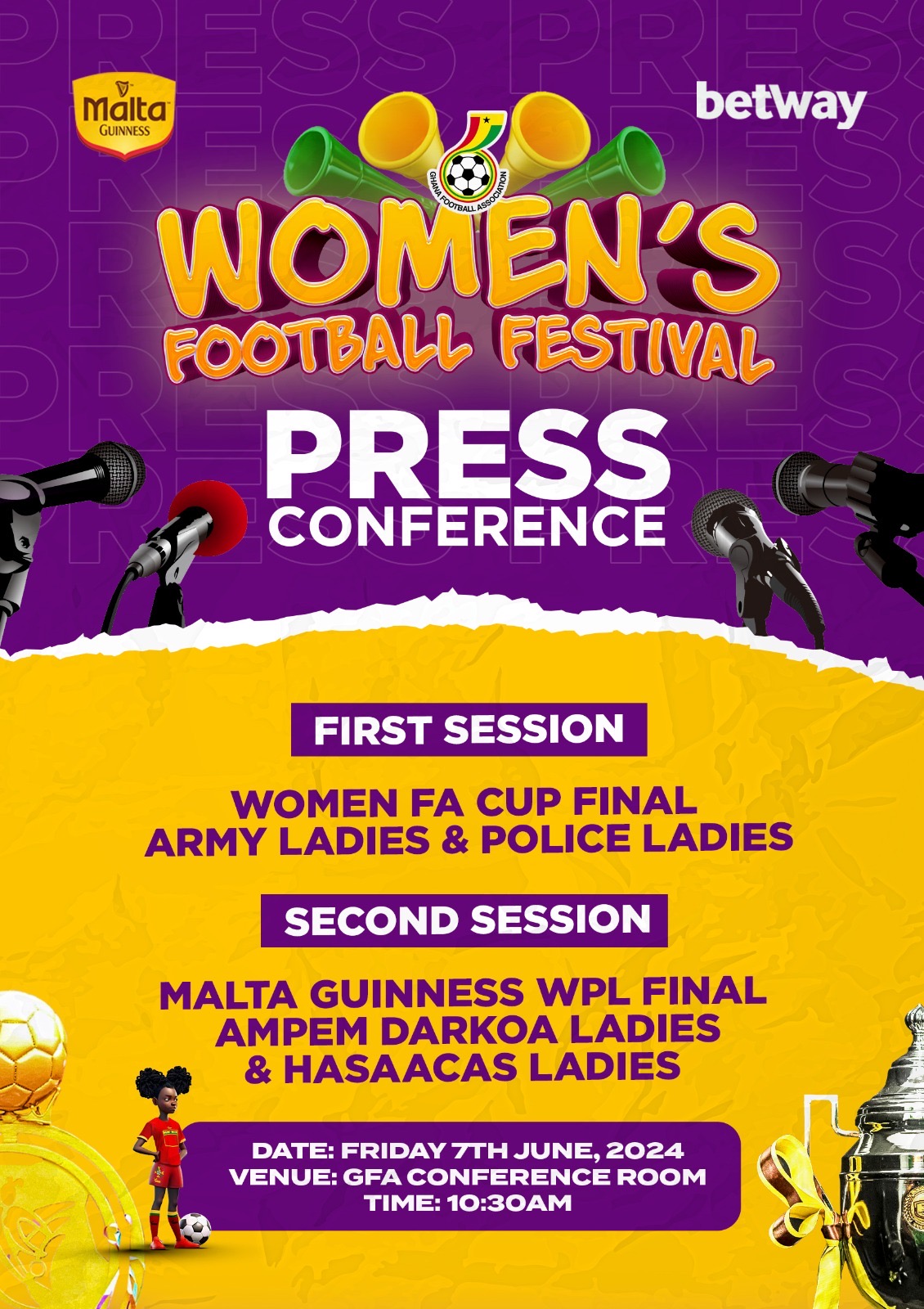 Women Football Festival: GFA to organize presser for finalists