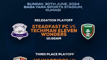 DOL ZONE ONE: Relegation and 3rd place playoffs to be played on Sunday