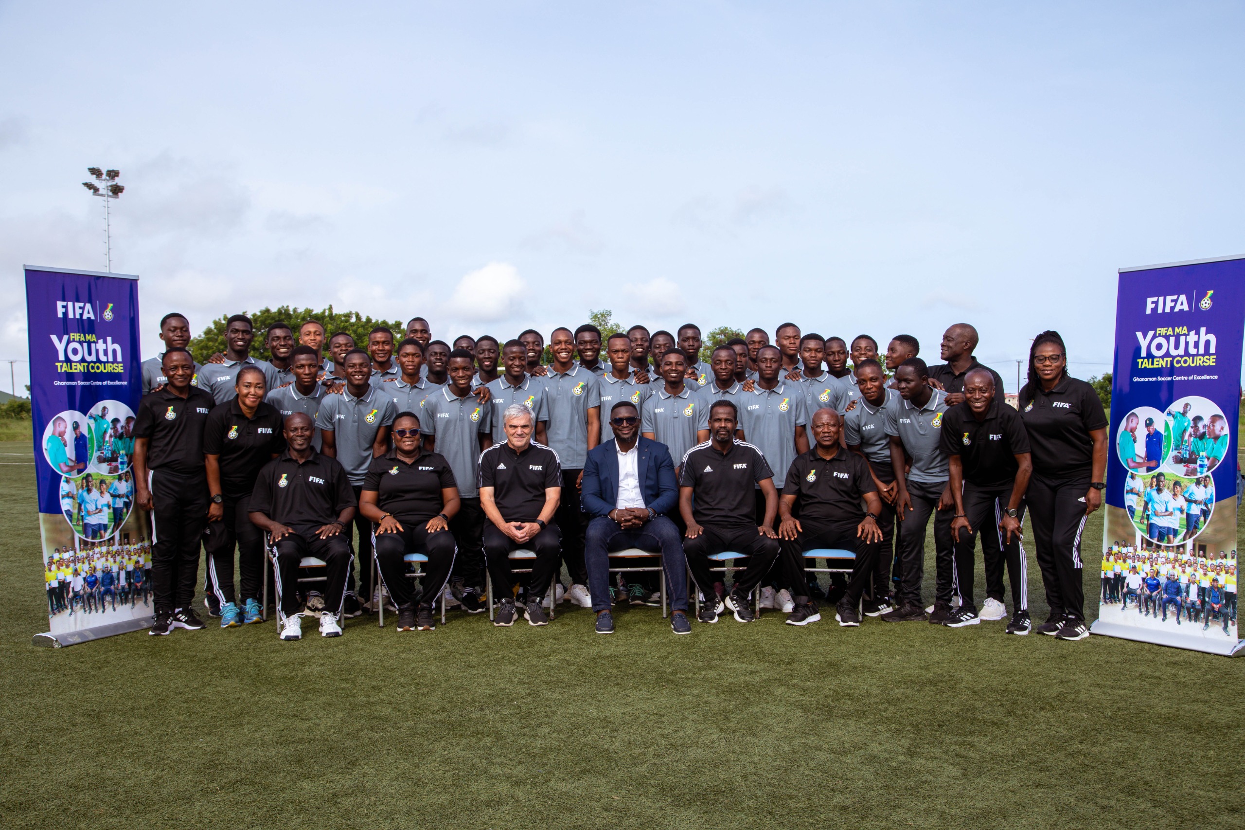 Executive Council member Gideon Fosu opens FIFA Referees Young Talent course with Catch Them Young Referees in Prampram