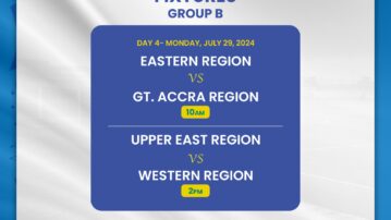 KGL U17 Colts: Greater Accra battle Eastern Region; Upper East take on Western Region in Group B TODAY