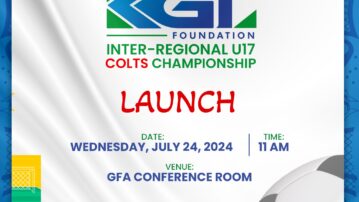 2024 KGL Foundation Inter-Regional U17 Colts Championship to be launched on July 24