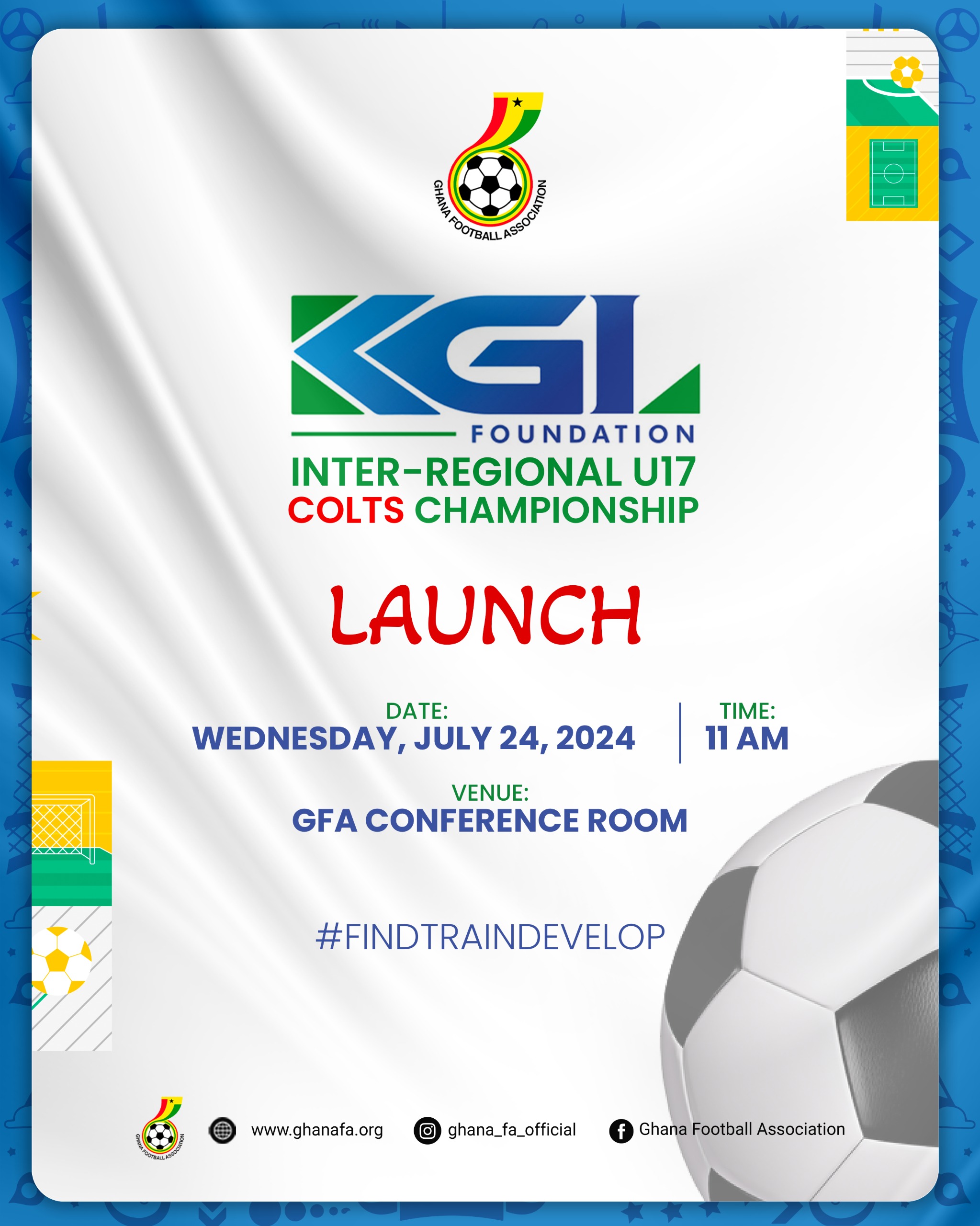 2024 KGL Foundation Inter-Regional U17 Colts Championship to be launched on July 24