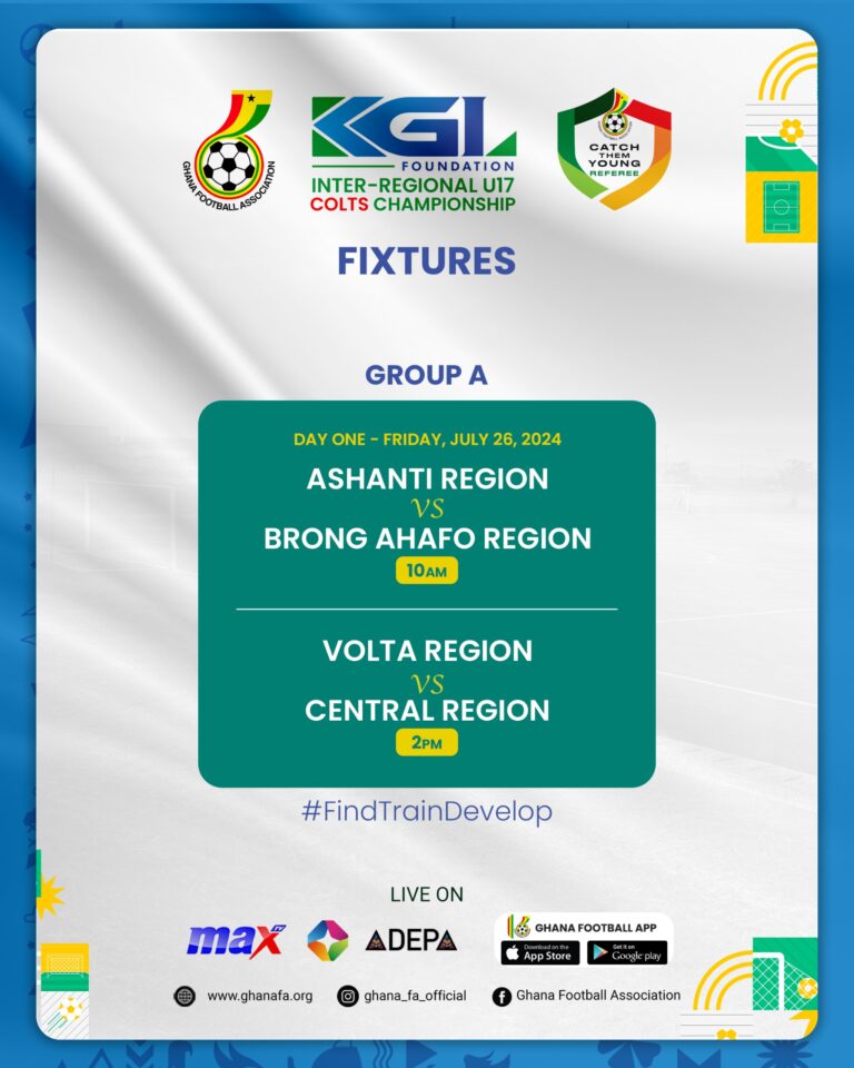 KGL U17 Colts: Ashanti and Bono Ahafo set to clash in opening game of Championship