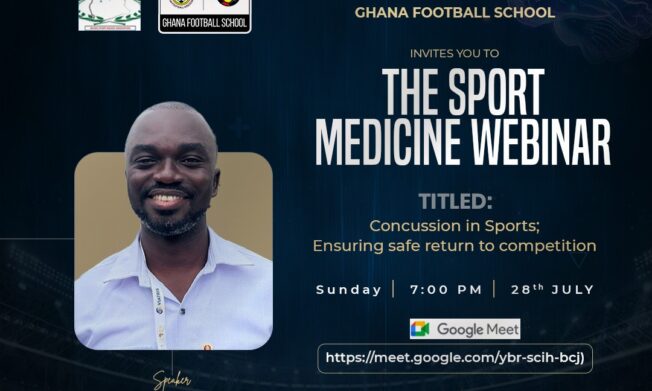 Dr Dickson Bandoh speaks on Concussion and safe return to competition