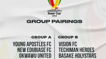 Groups Announced for Division One League Super Cup Competition
