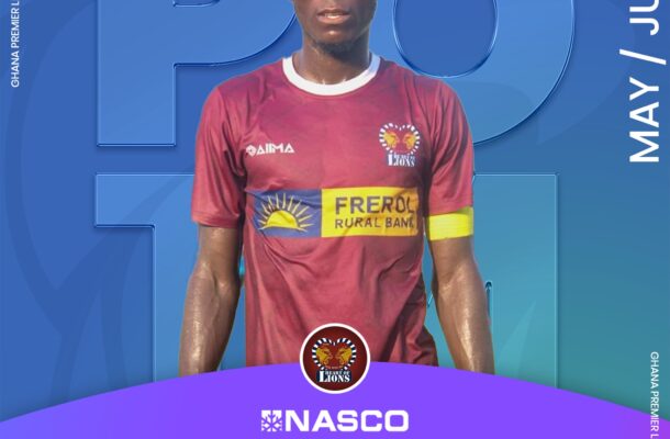 Heart of Lions defender Ebenezer Abban named NASCO player of the month for May/June