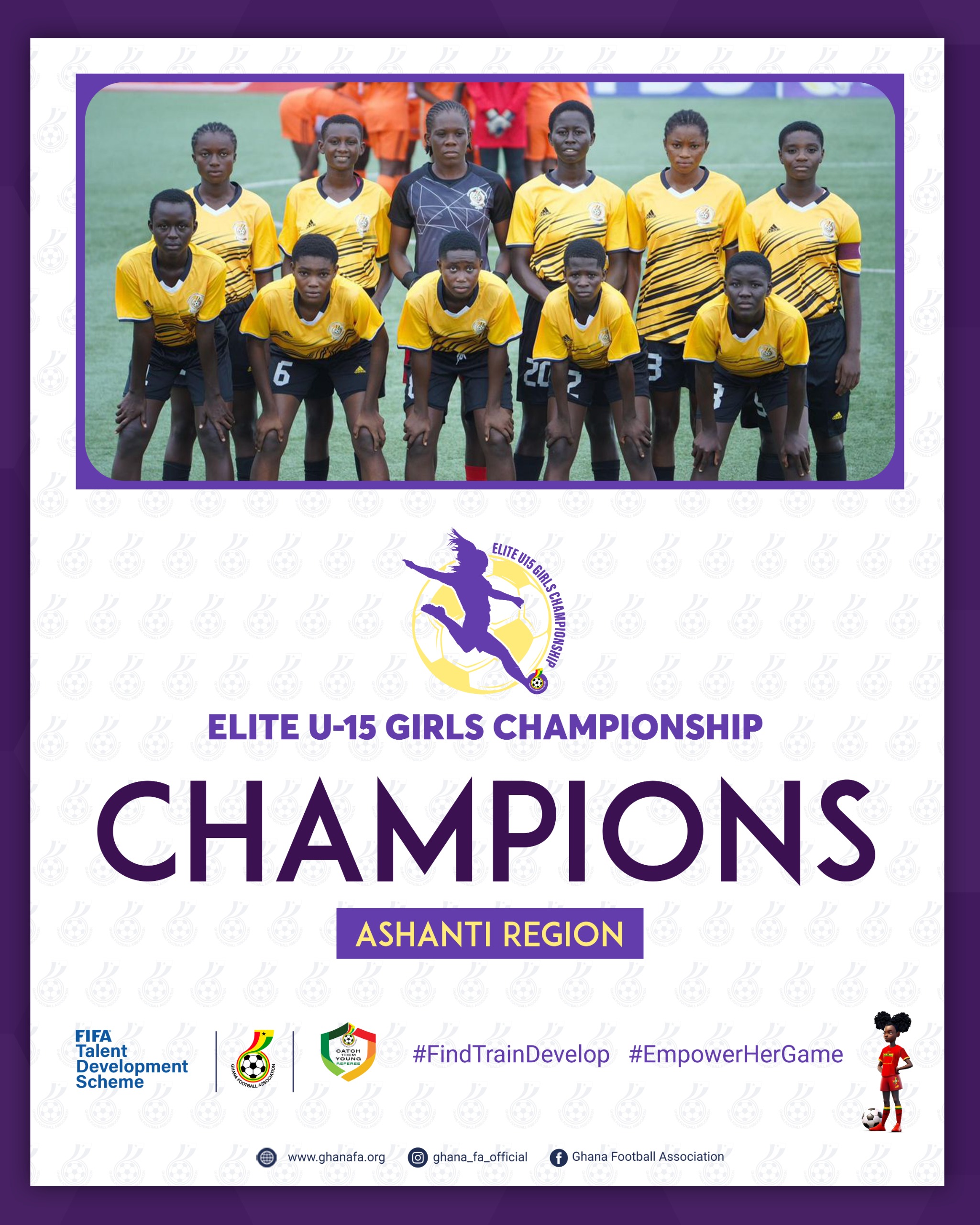 FIFA TDS: Ashanti Region crowned champions of maiden edition of Elite U15 Girls Championship