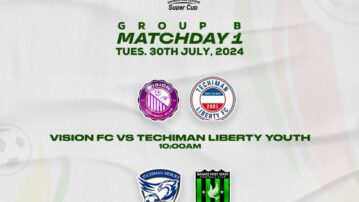2024 DOL Super Cup: Vision FC Set to Face Techiman Liberty Youth as Techiman Heroes Clash with Basake Holy Stars on Match Day 1 in Group B
