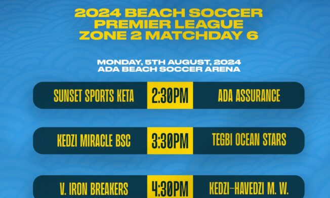 Beach Soccer Premier League clubs to excite fans at Ada Asafotufiam festival & Senya this weekend