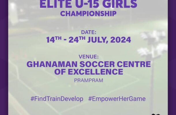 Ghanaman Soccer Center of Excellence ready for Elite U15 Girls Championship