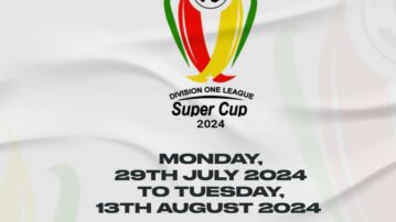 Division One League Super Cup Kicks Off 29th July