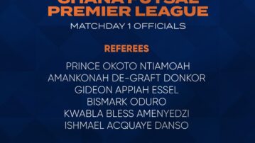 Match Officials named for 2024 Futsal Premier League opener