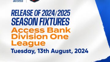 GFA to Release 2024/25 Access Bank Division One League Fixtures on August 13