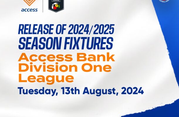 GFA to Release 2024/25 Access Bank Division One League Fixtures on August 13