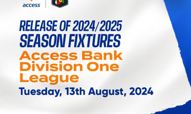 GFA to Release 2024/25 Access Bank Division One League Fixtures on August 13