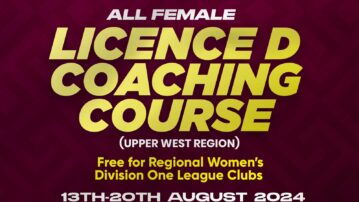Free Licence ‘D’ coaching course for Regional Women's DOL Clubs in Upper West set to begin August 13