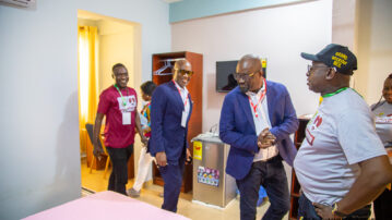 President Simeon-Okraku and Delegates To Spend Historic Night at Renovated Ghanaman Soccer Center of Excellence